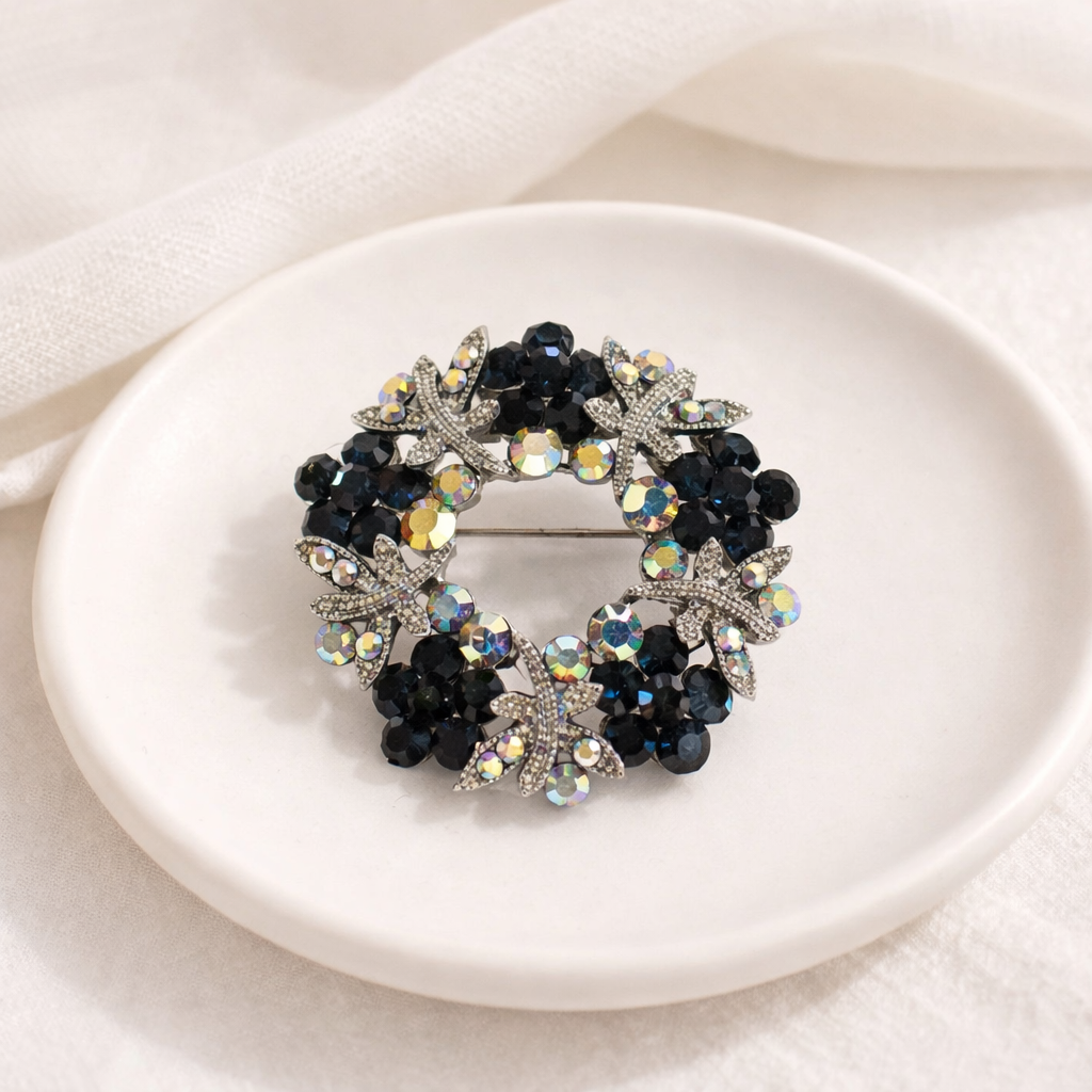 Swarovski Dragonfly Floral Incircal Brooch