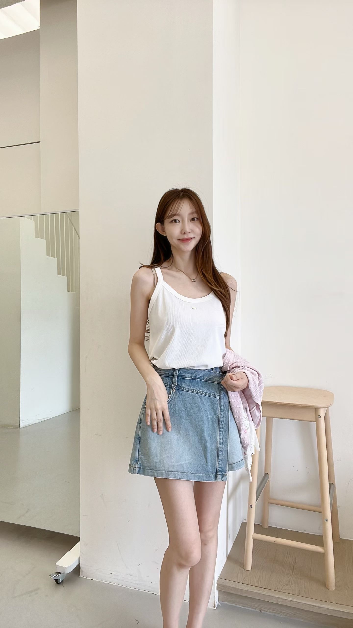 FV28_04 橫紋LACE衫擺TOP (3色)