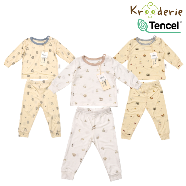 Krooderie TENCEL Baby Long Sleeve Pajamas 
