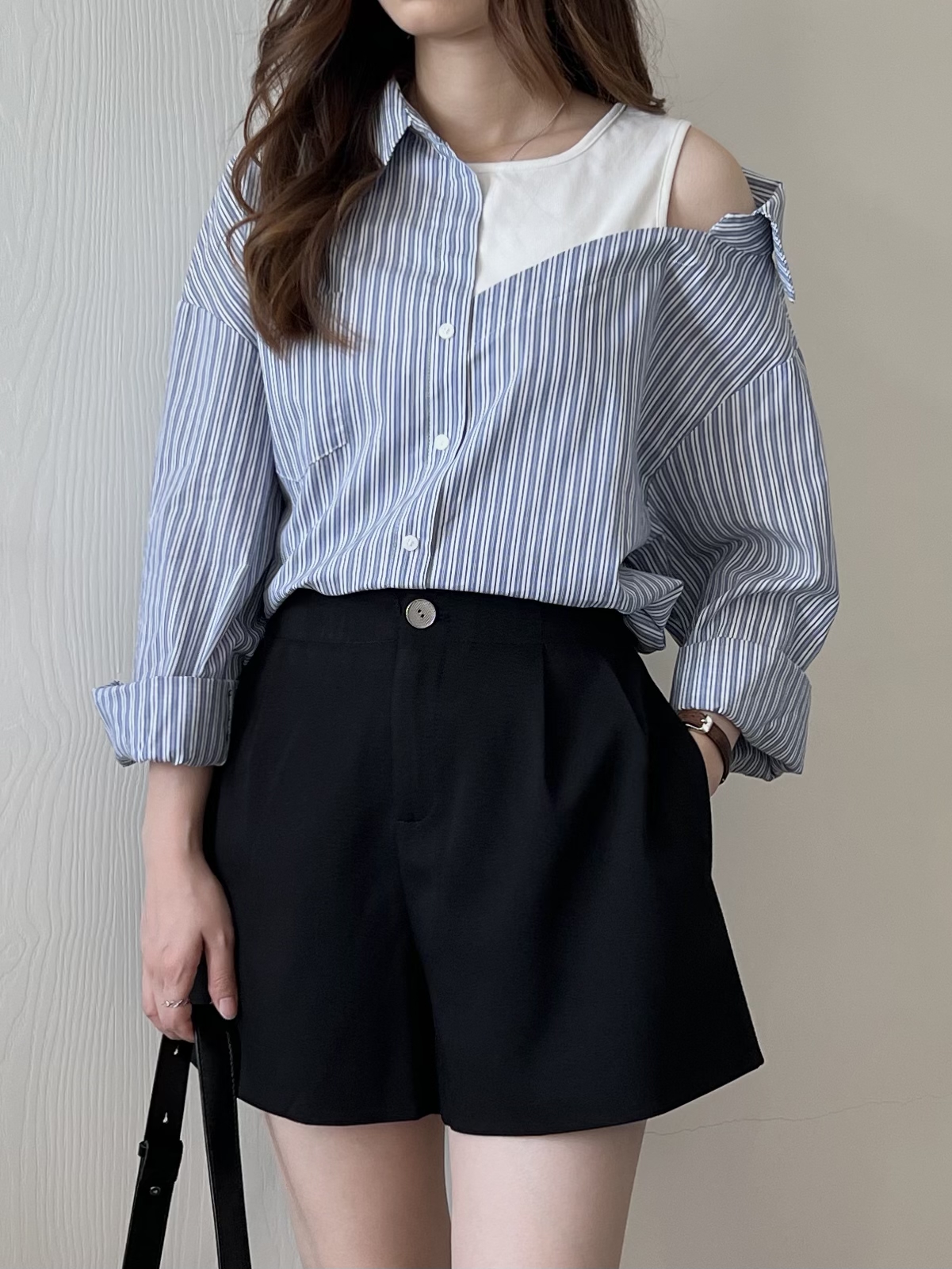 自留推薦假兩件恤衫 現貨