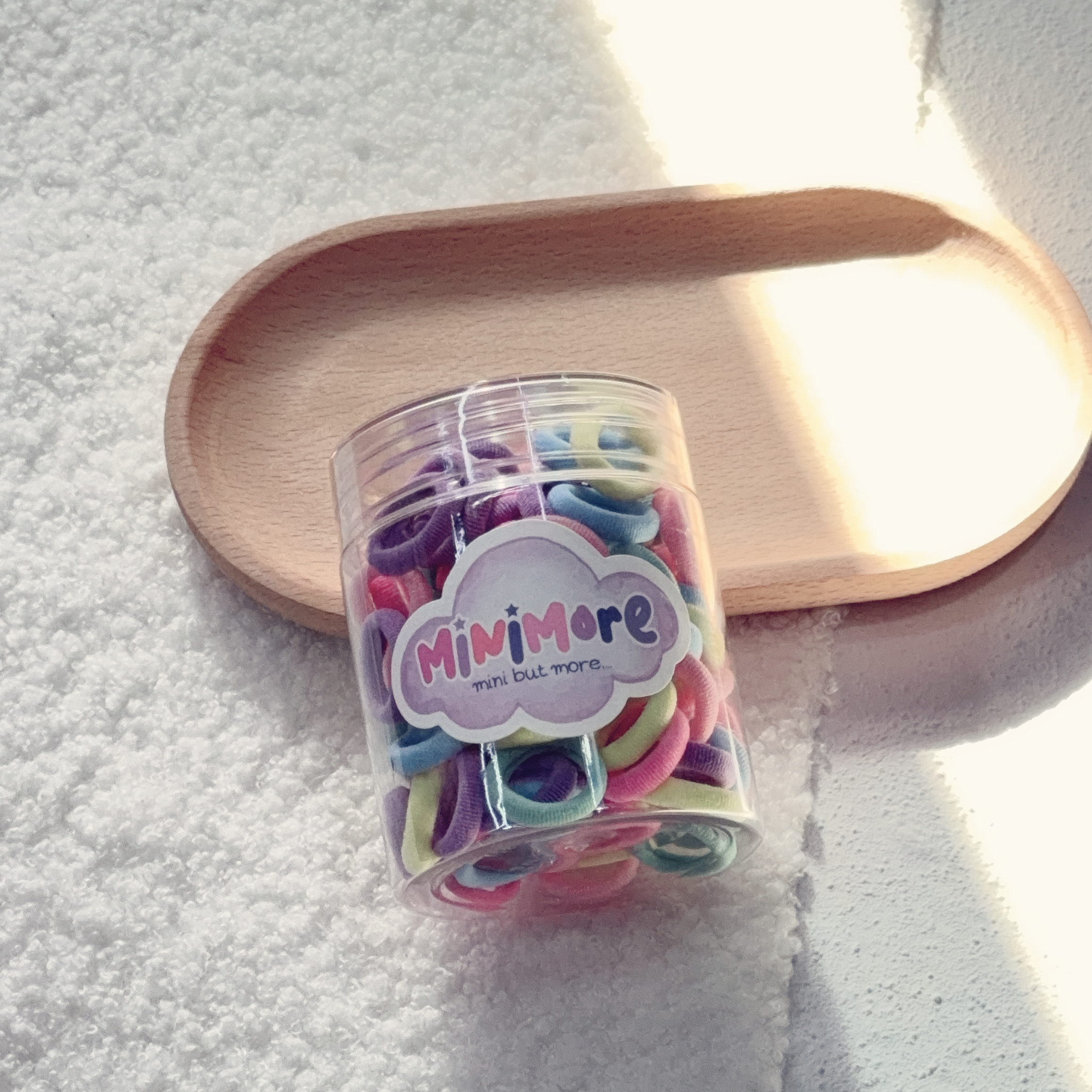 Basic mini hair tie (Pastel set B) 迷你彩色(粉彩 set B)軟糯髮圈