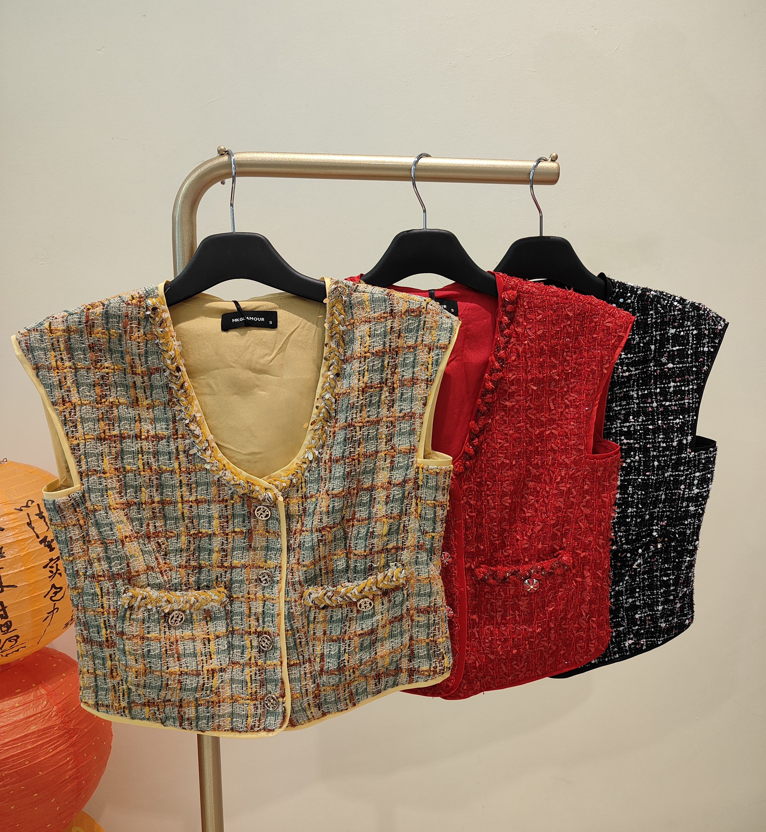 独家无袖小香风上衣 2640