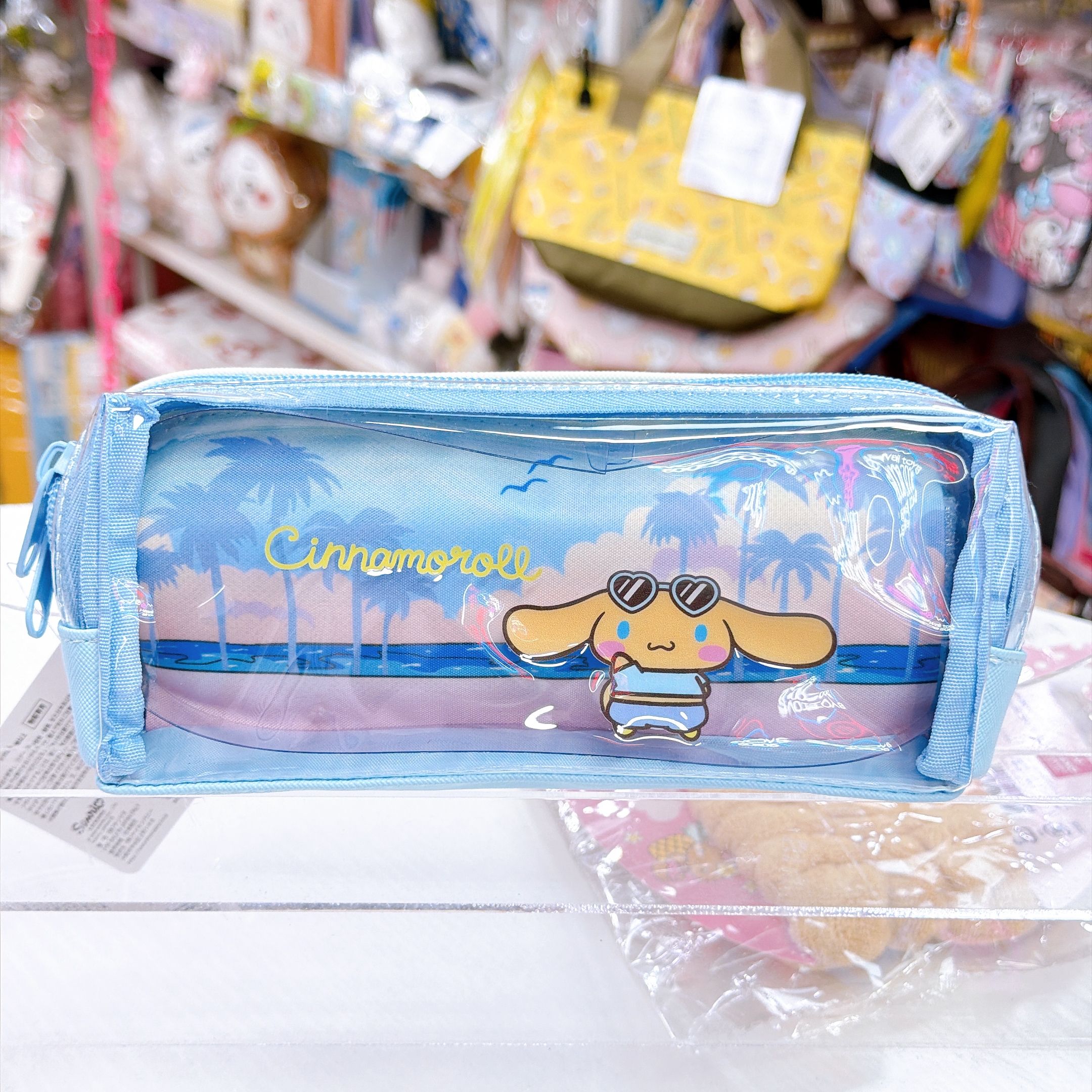 日本直送Sanrio 夏天黑皮泳裝系列 雙層筆袋