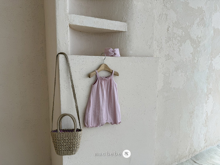 🇰🇷macbebe 吊帶連身衣+髮帶