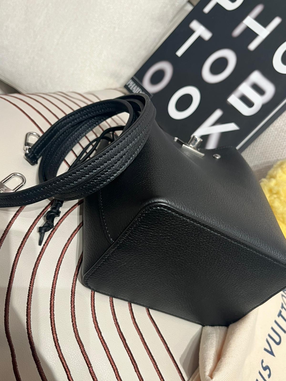 LV Nano Lockme Bucket Calfskin 100%Authentic, 98%New ✅NFC✅Dust bag