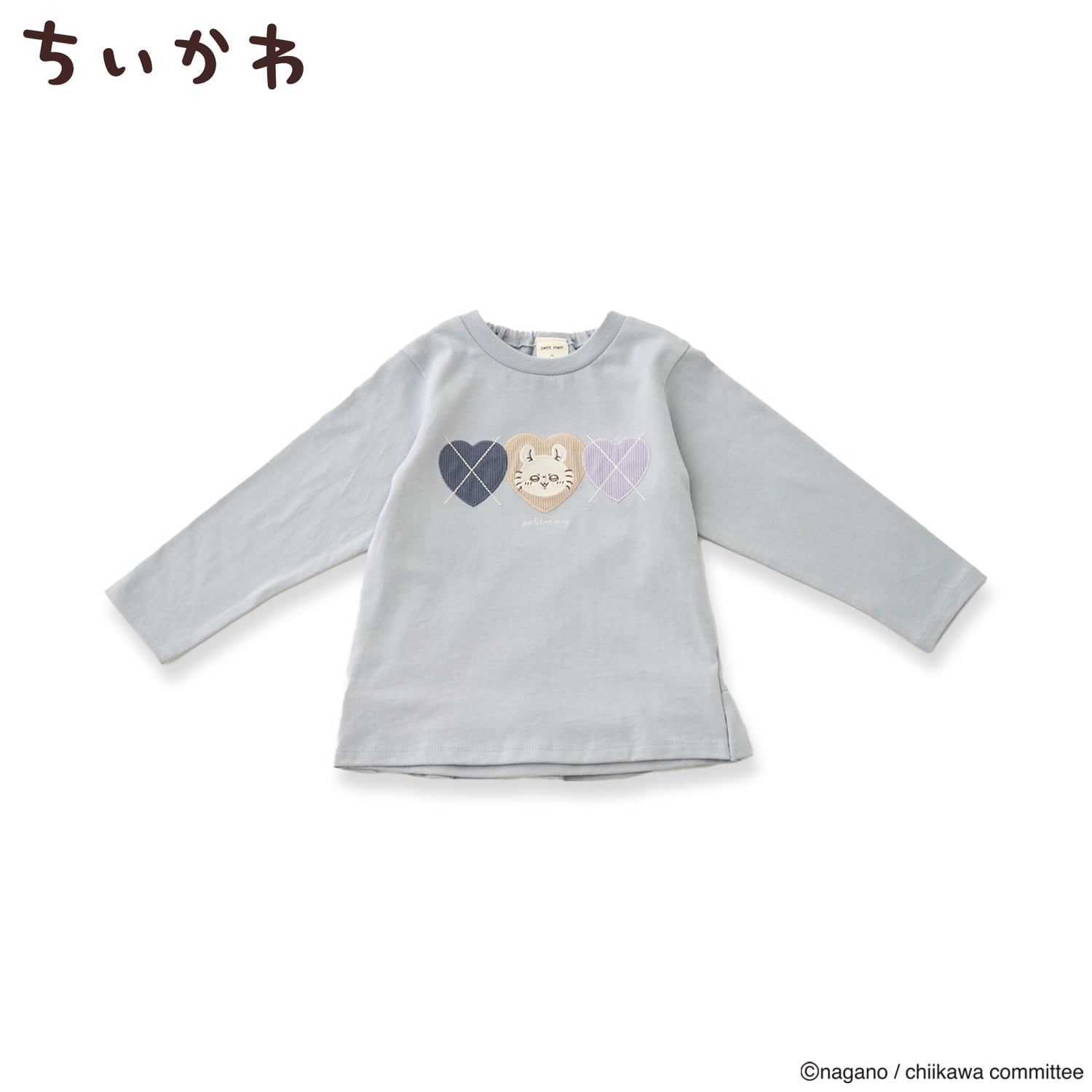 🆕【⭐訂購⭐】日本直送 🇯🇵🌀#Chiikawa 刺繡圖案 菱形格紋 長袖Tee［4款選］🌀 [ELIA-0092][261013]