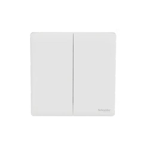 施耐德 Unica X 皎月白 孖十字掣 開關掣