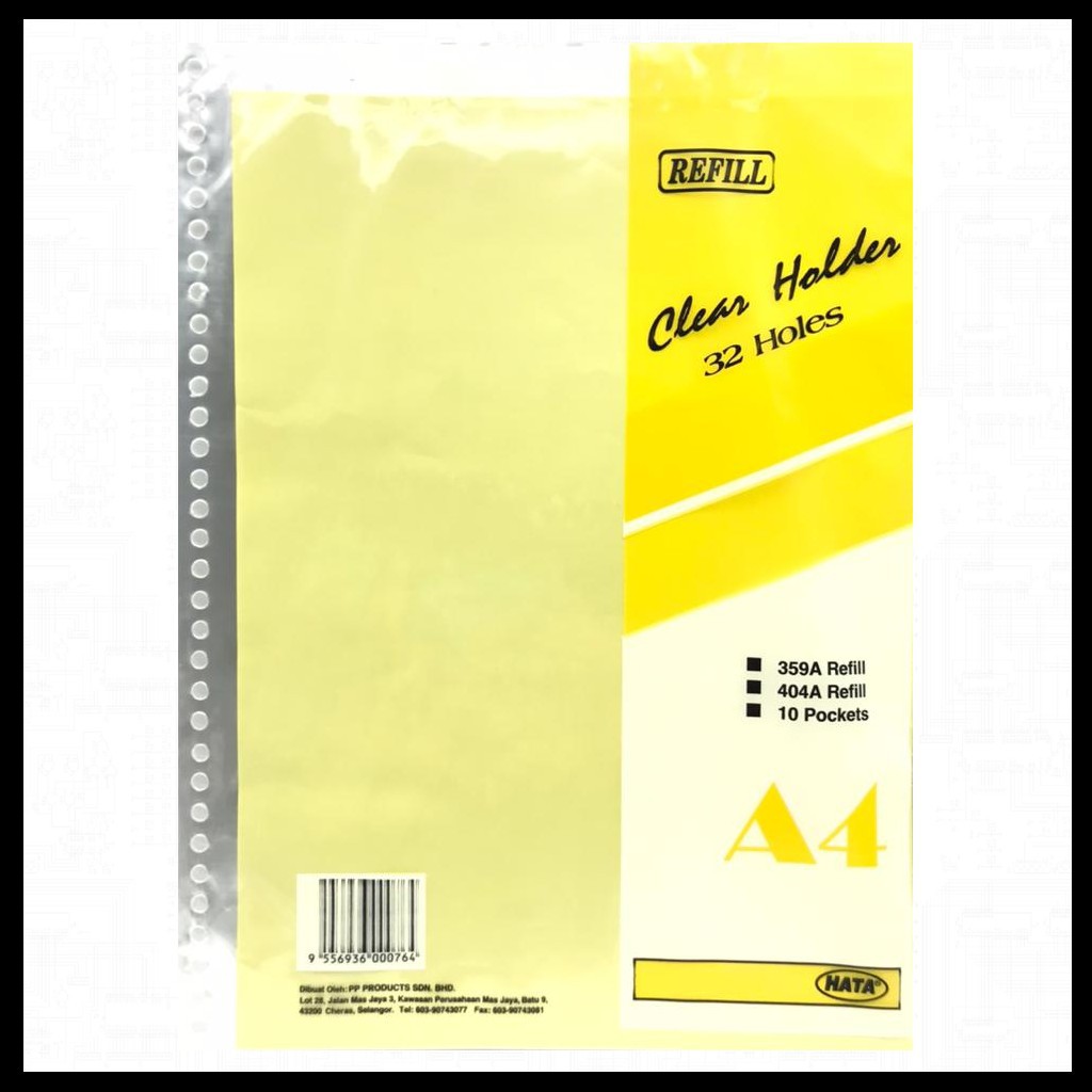 Sheet Protector 32 Holes 359A/404A