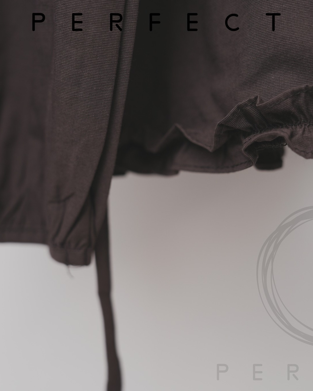 T0001_麻花領優雅上衣（朱古力啡）