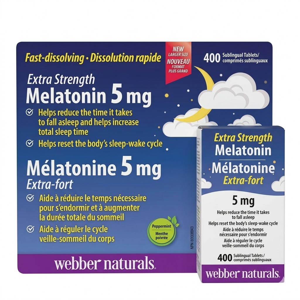 Webber Naturals 特強甜睡 褪黑激素 5mg（400粒裝）