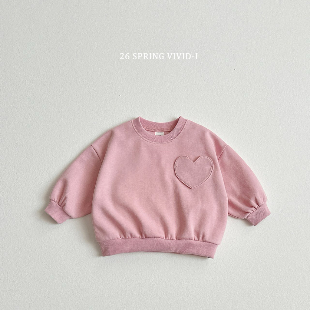 🌸預訂 韓國直送🌸🇰🇷VIVIDI三色愛心寬鬆衛衣