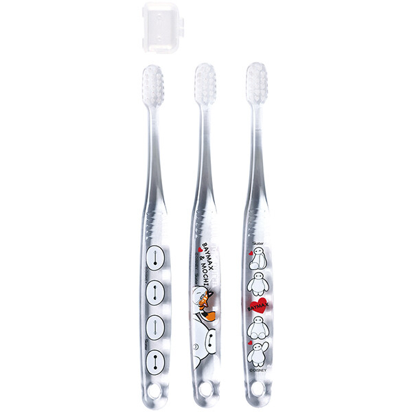 Skater兒童透明牙刷 3 入組 (3-5歲) - 【Baymax】