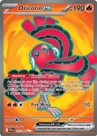 Pokemon TCG Mega Evolution—Phantasmal Flames - Oricorio-110/094 (EX)