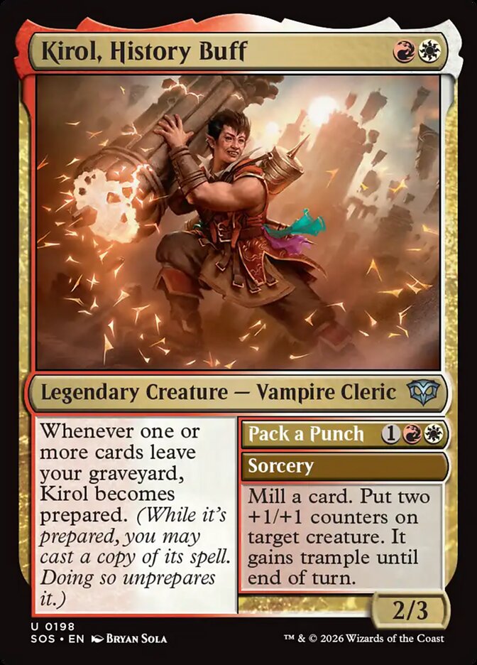 [EN] [Foil] Kirol, History Buff // Pack a Punch [SOS-198] U