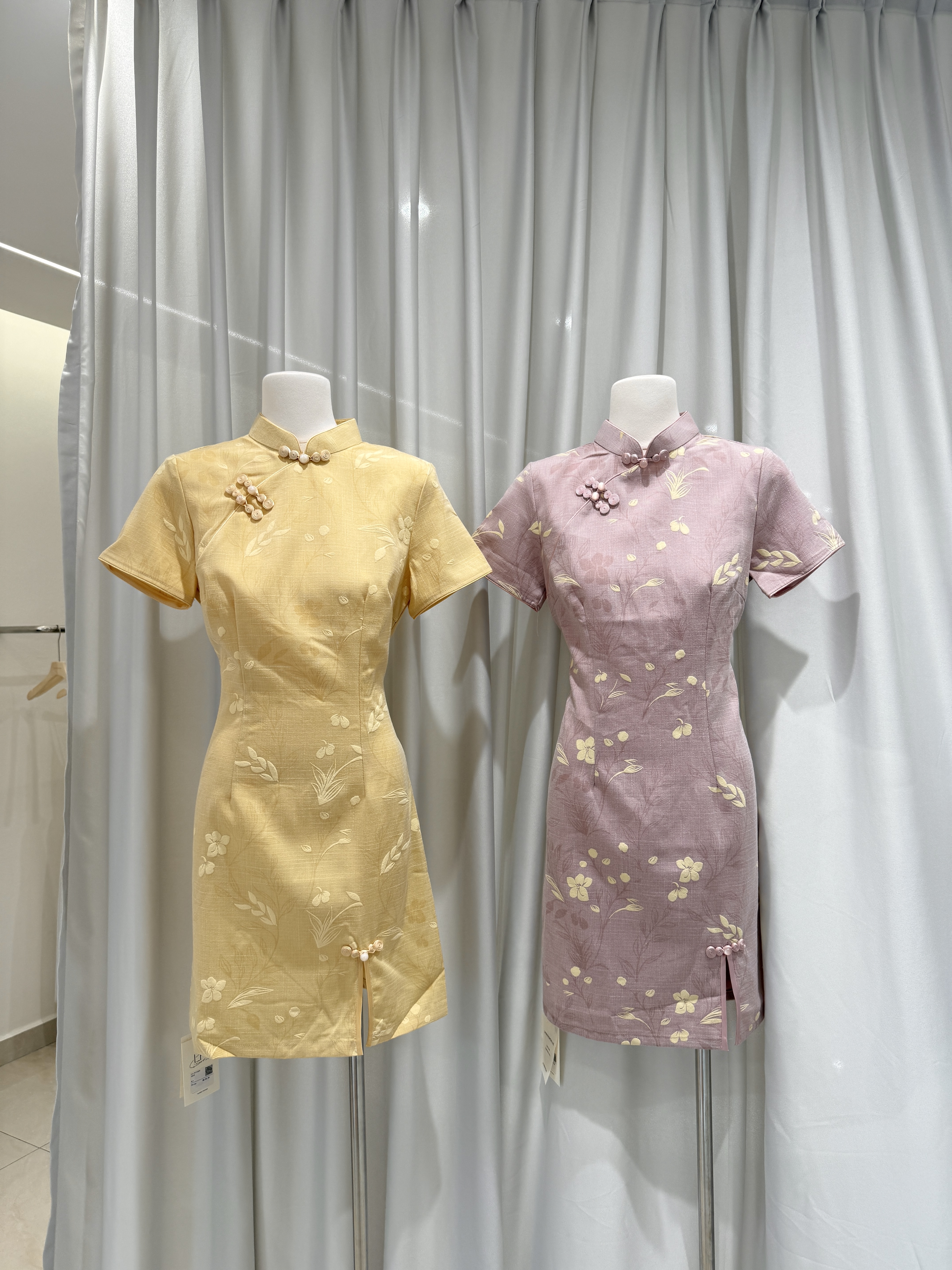 6634 新中式旗袍连身裙