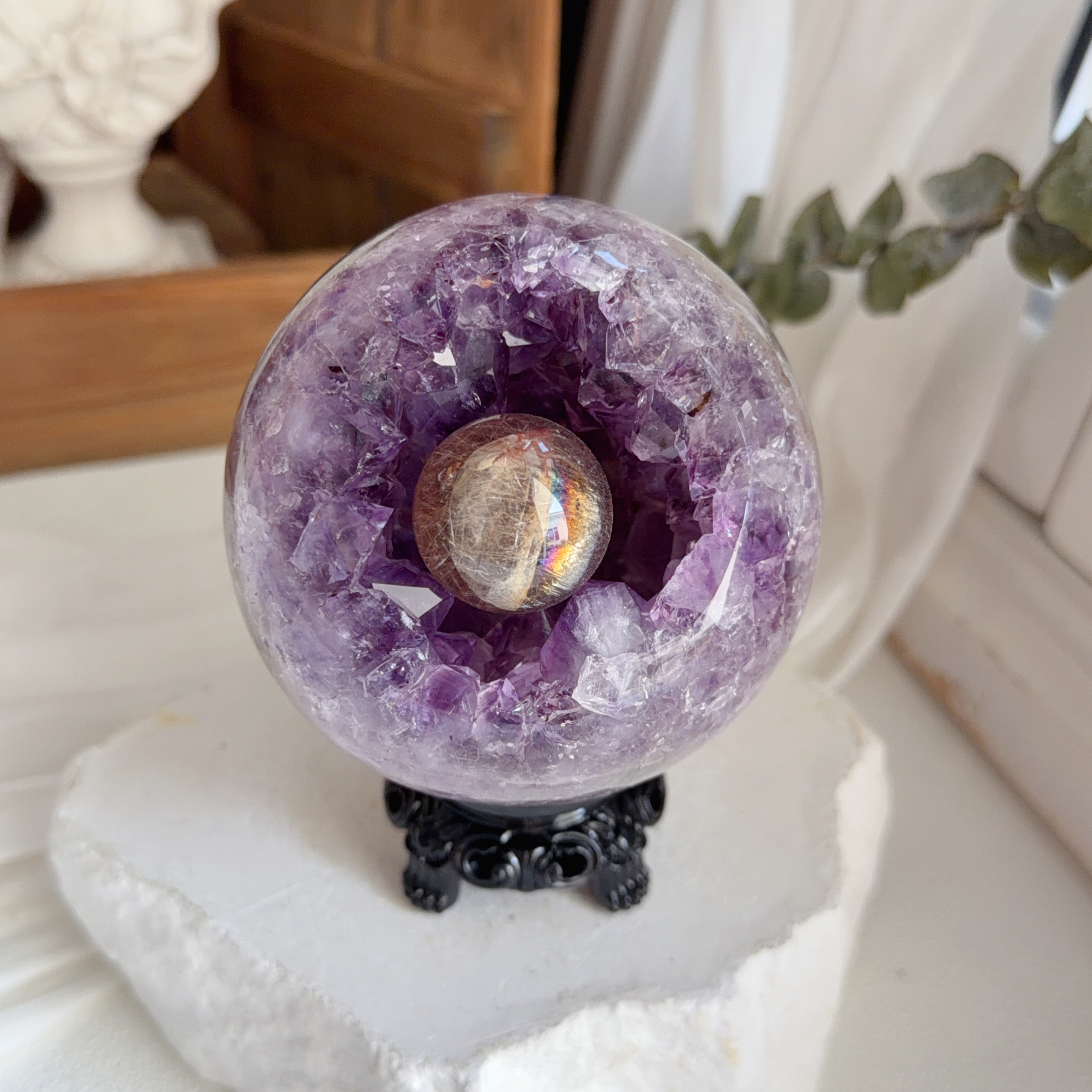 原皮紫晶開口笑