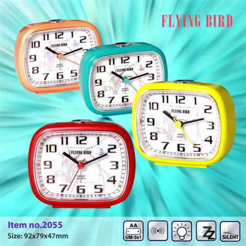 飛鳥重鬧有燈座檯鬧鐘2055/2053