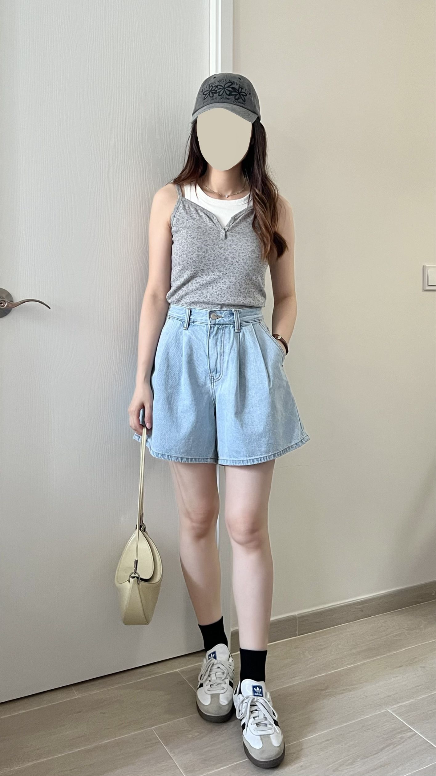 夏日清新碎花背心