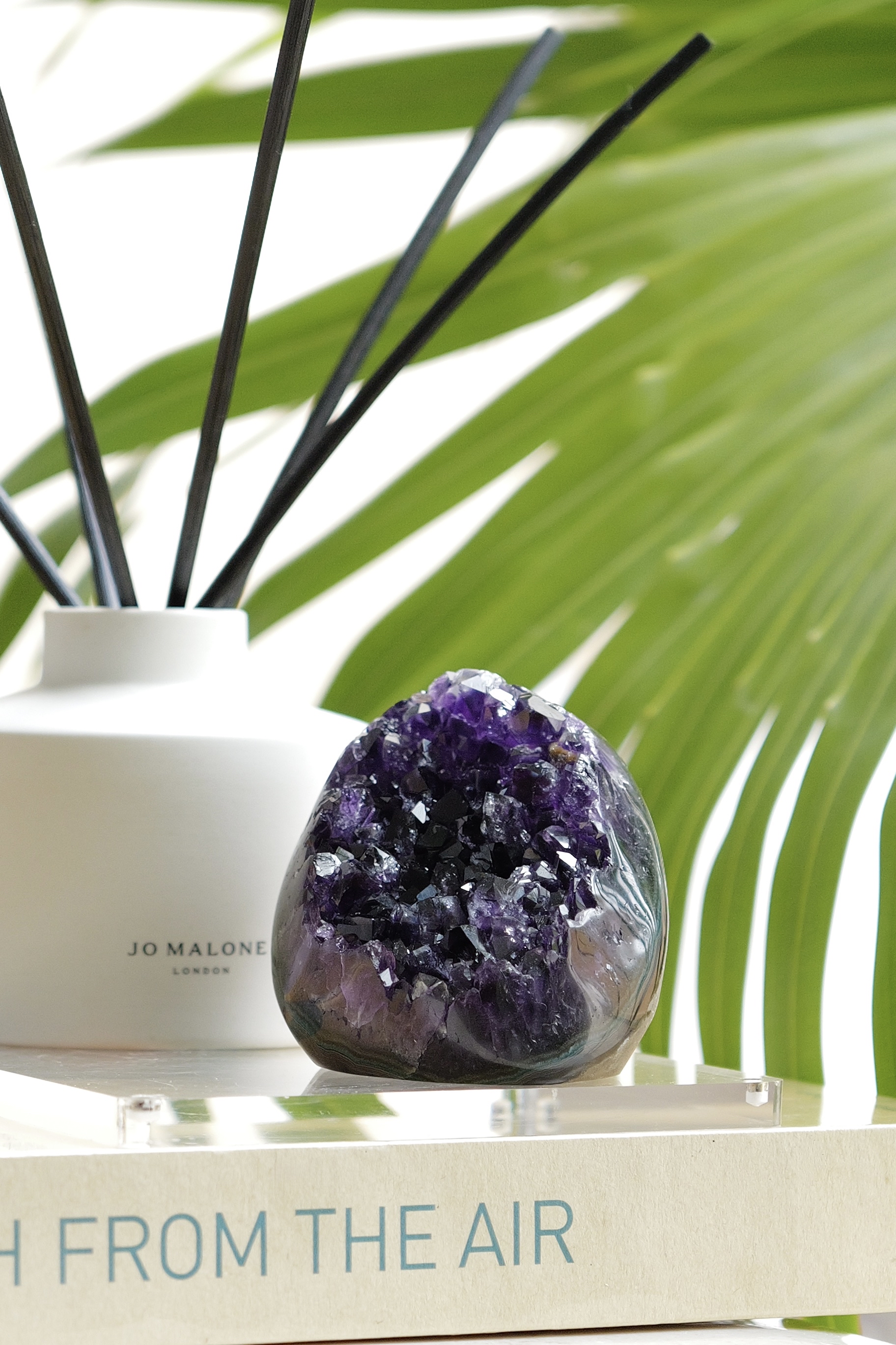  ༒ Uruguay  最高級別帝王紫 8.8cm共生軟糖紫晶鎮༒ AM3002C31G68T-RA28*78T-