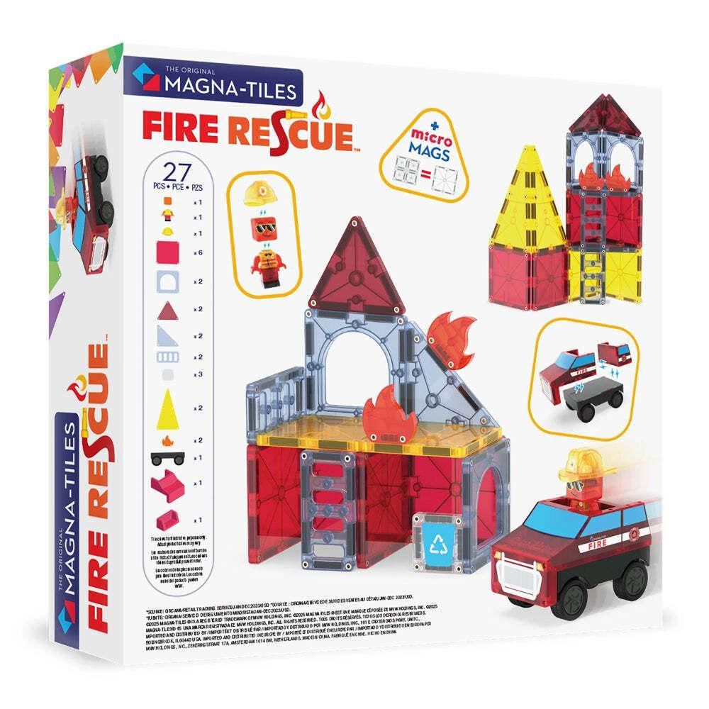 Magna-Tiles - 磁力積木火警救援套裝 27 件組