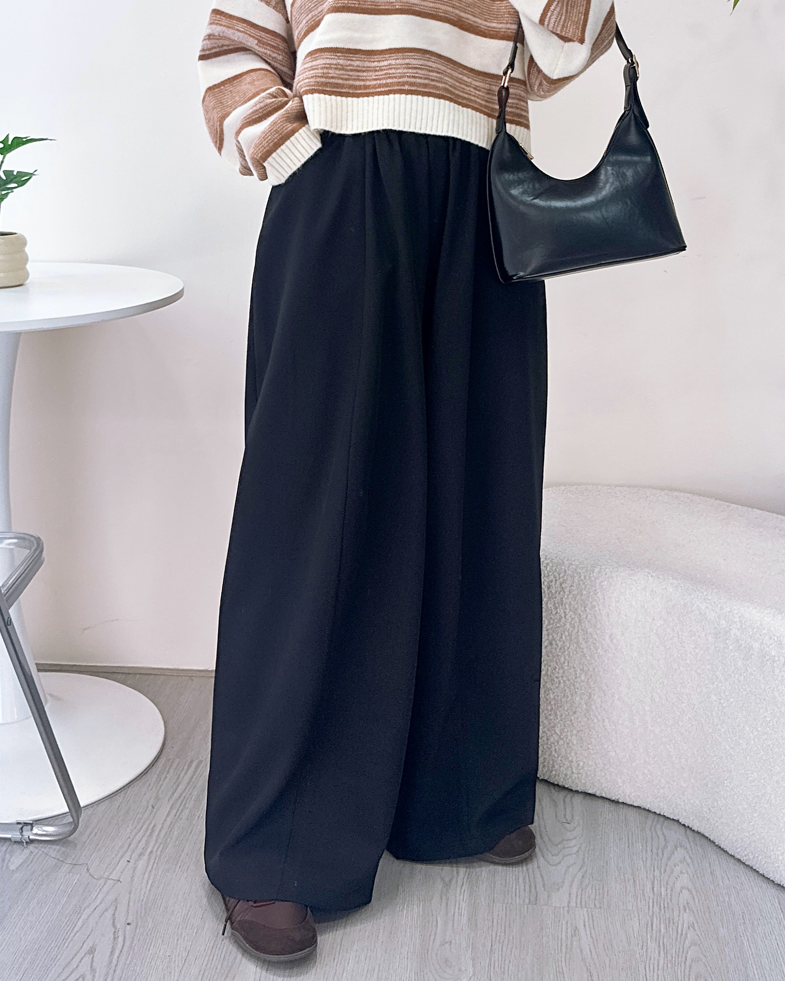 超顯瘦百搭慵懶西褲 2色