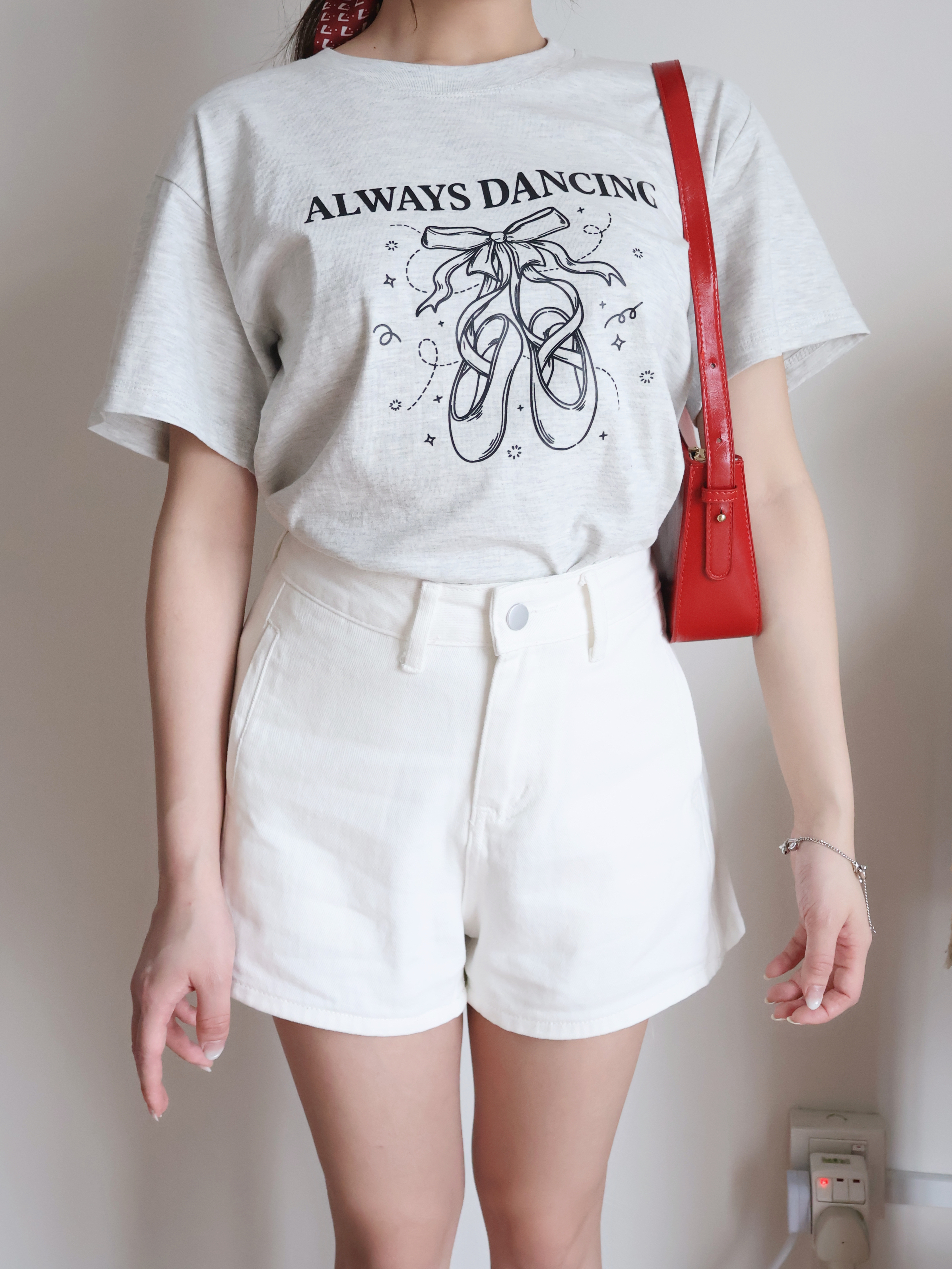 Aster Denim Shorts | White