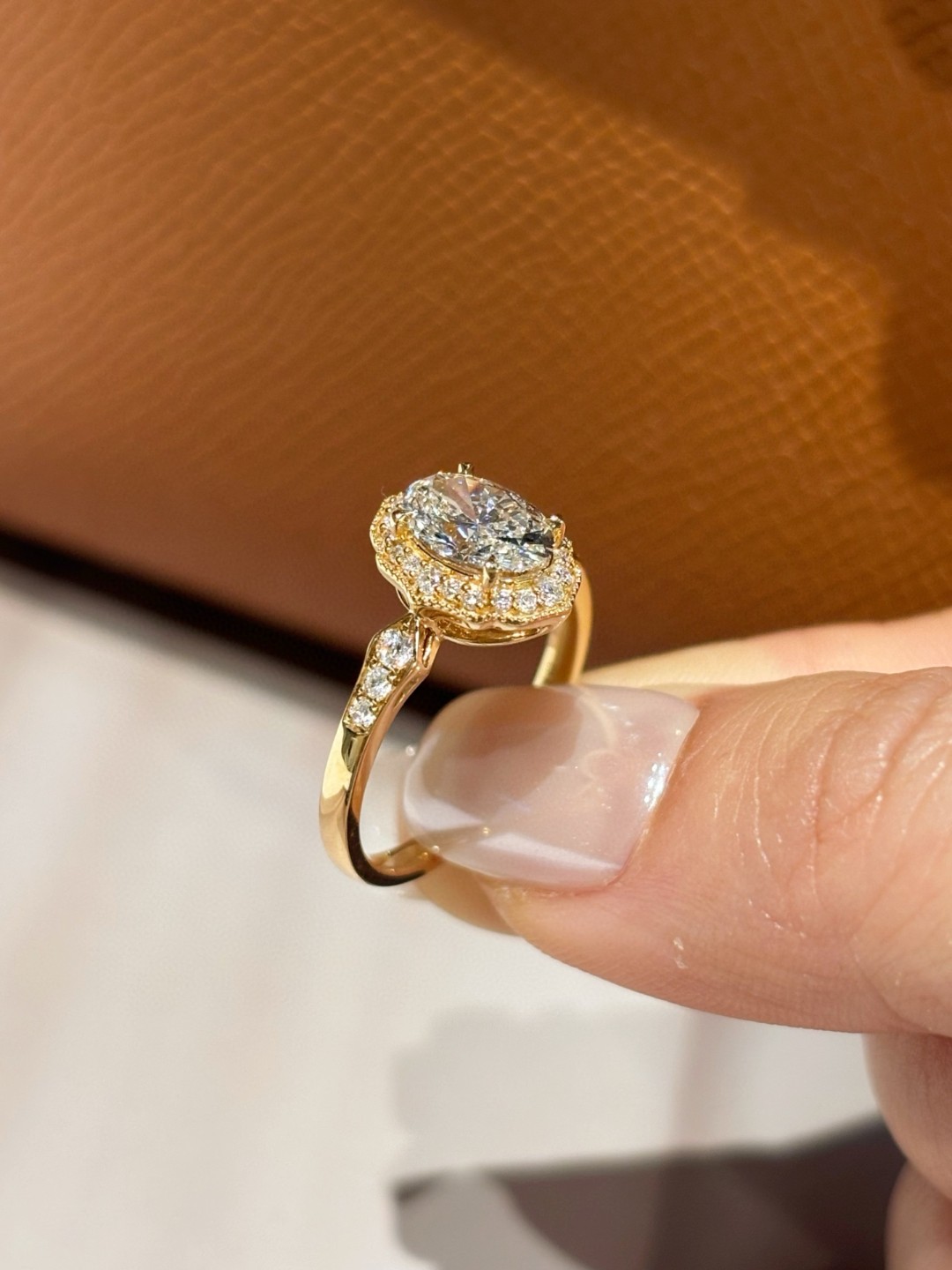 18K Lab Diamond Ring