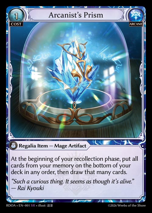 斜紋閃 - Arcanist’s Prism / RDOA-001 (SR)