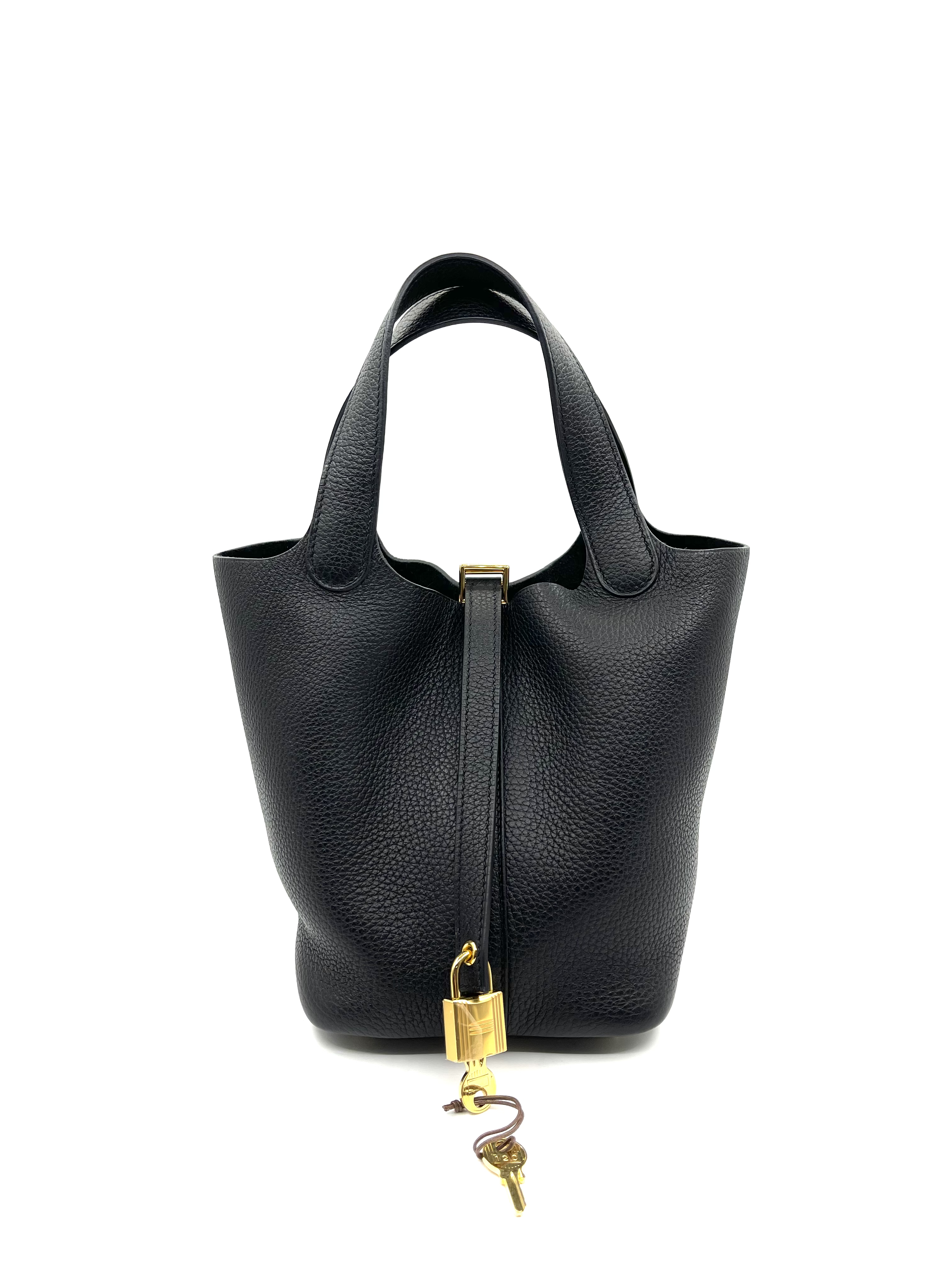 Pre-owned Hermes picotin shoulder bag black / Product code: 2492501