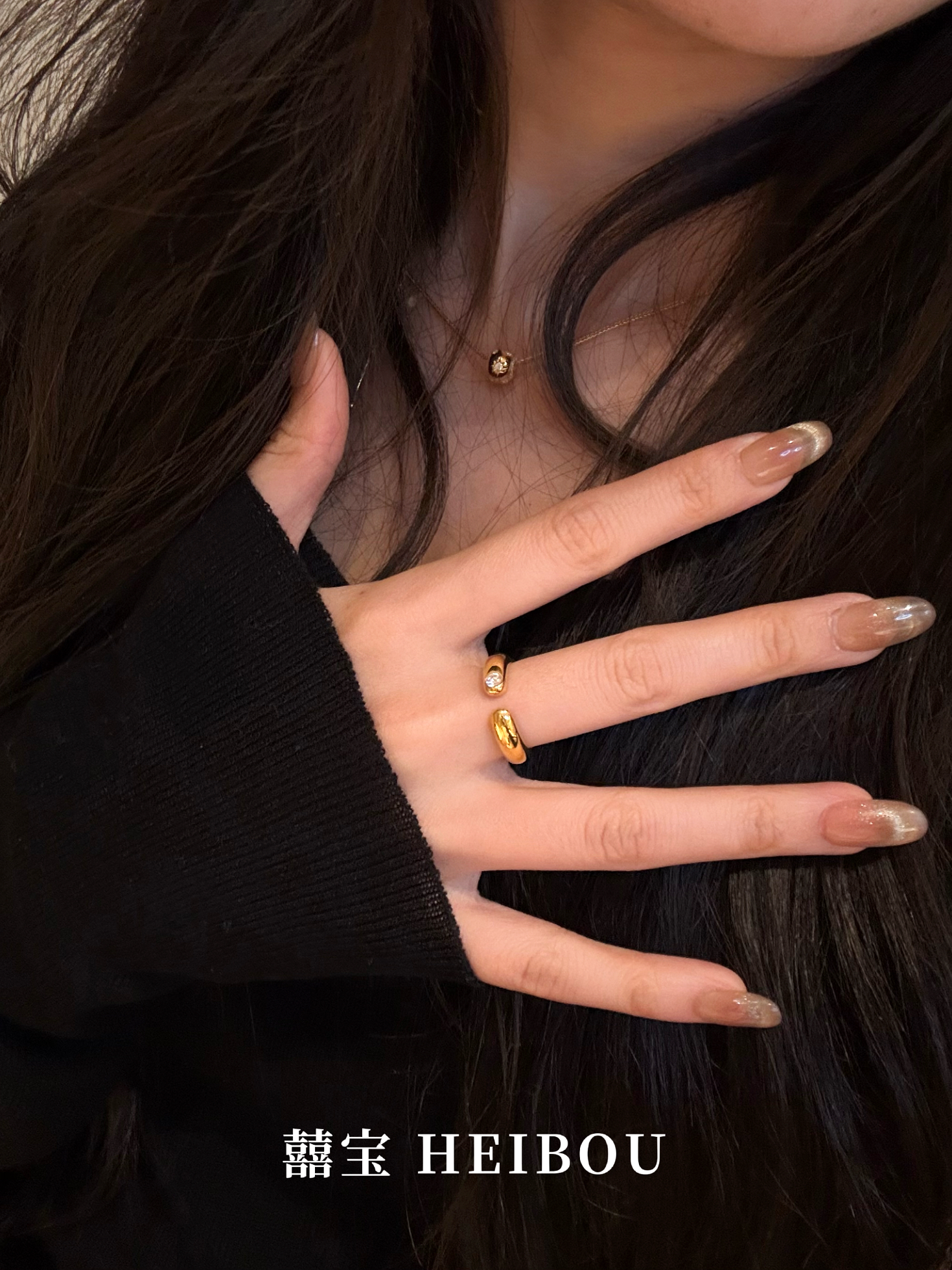 【6D镶嵌】点钻光面泥鳅背-戒指