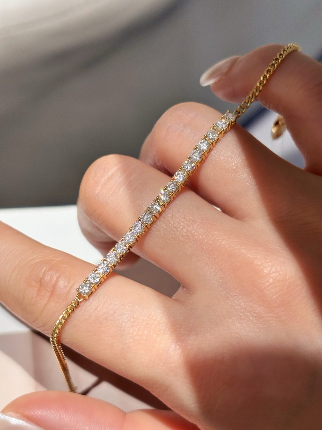 18K Lab Diamond Bracelet