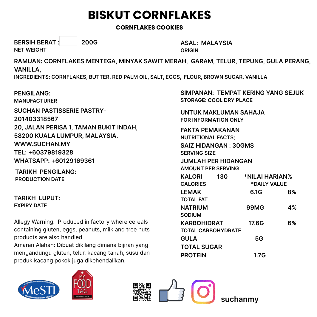 Cornflakes Cookies 