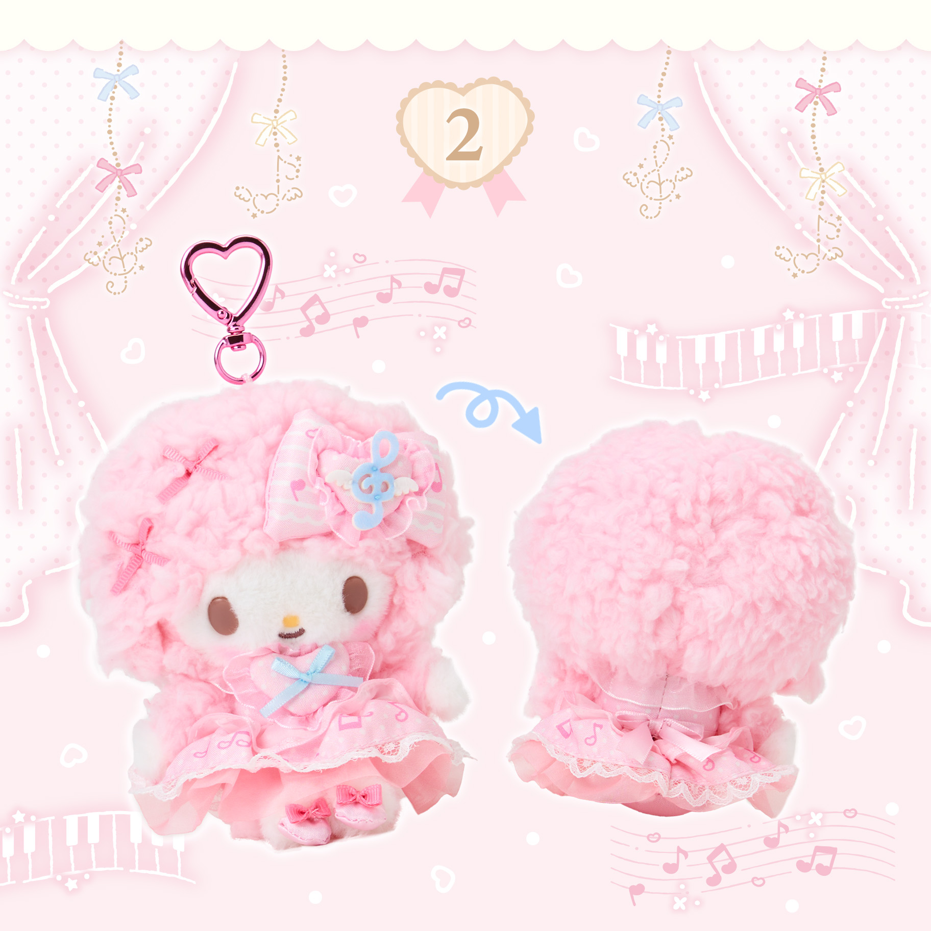日本預訂📍日本Sanrio Piano鋼琴表演系列 - 公仔/吊飾/手袋/化妝袋/鏡子/髮帽 3/7日本開售