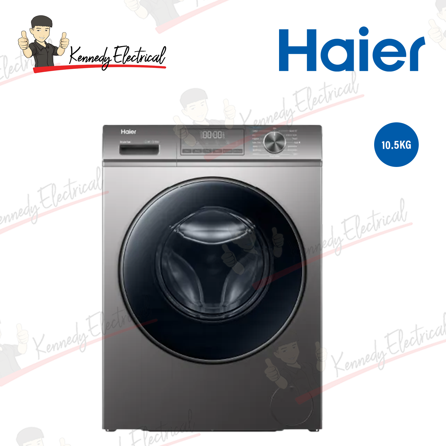 Haier 10.5kg Inverter Front Load Washer (HW105-BP1239S8)