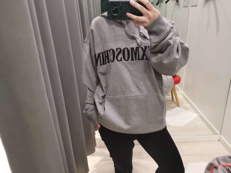 Moschino 刺繡字母logo連帽衛衣 