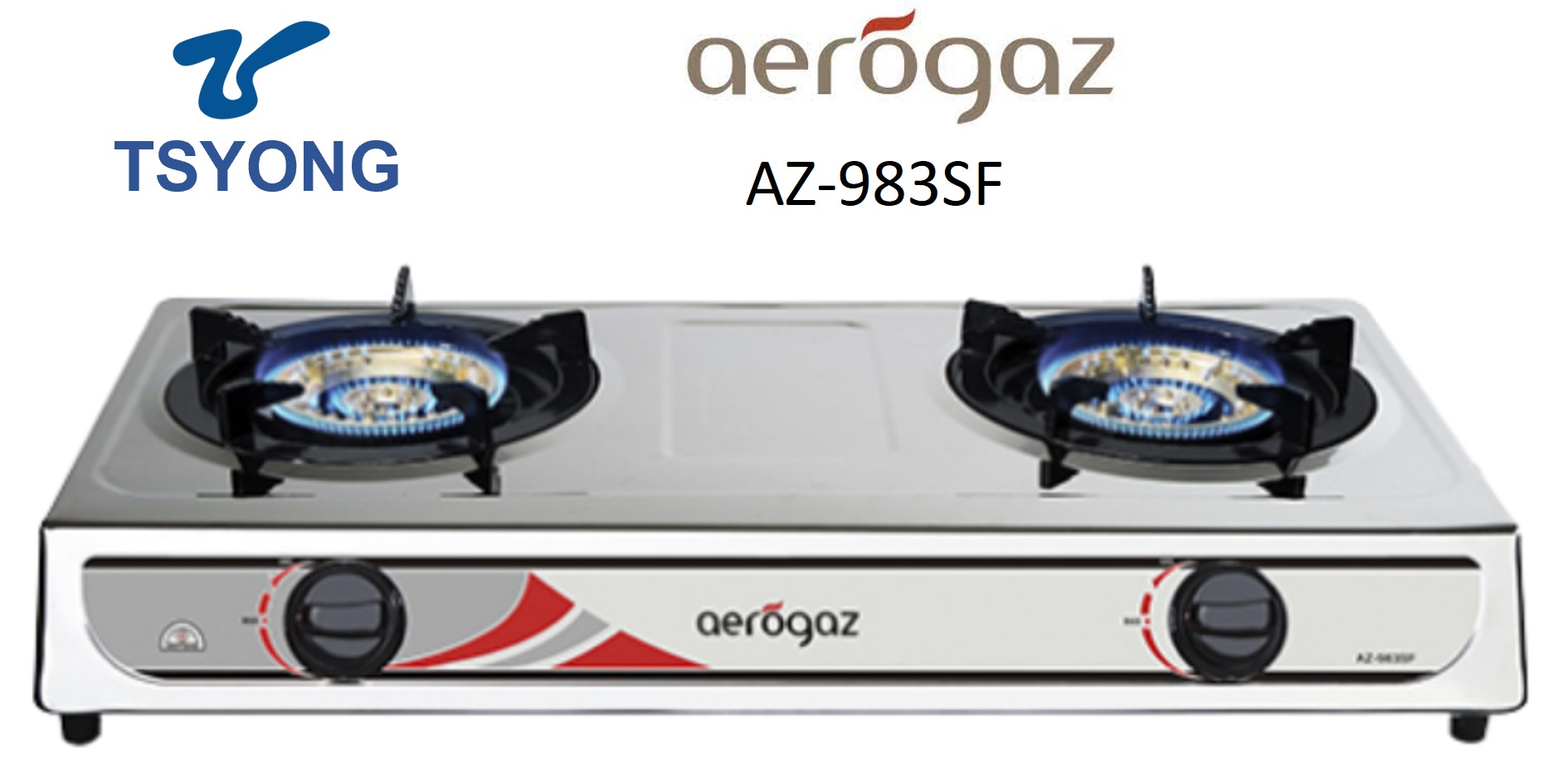 AEROGAZ AZ-AZ-983SF LPG / PUB Double Gas Stove