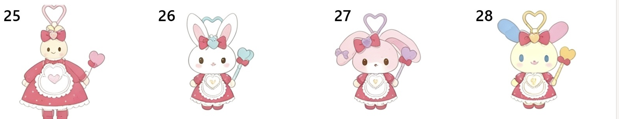預訂 | Sanrio 2月 Cheeristails 女團系列公仔掛件/鑰匙扣