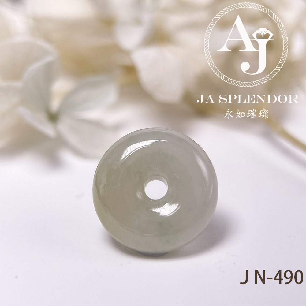 JN-474/485/489/490 天然翡翠A玉 黃加綠小平安扣