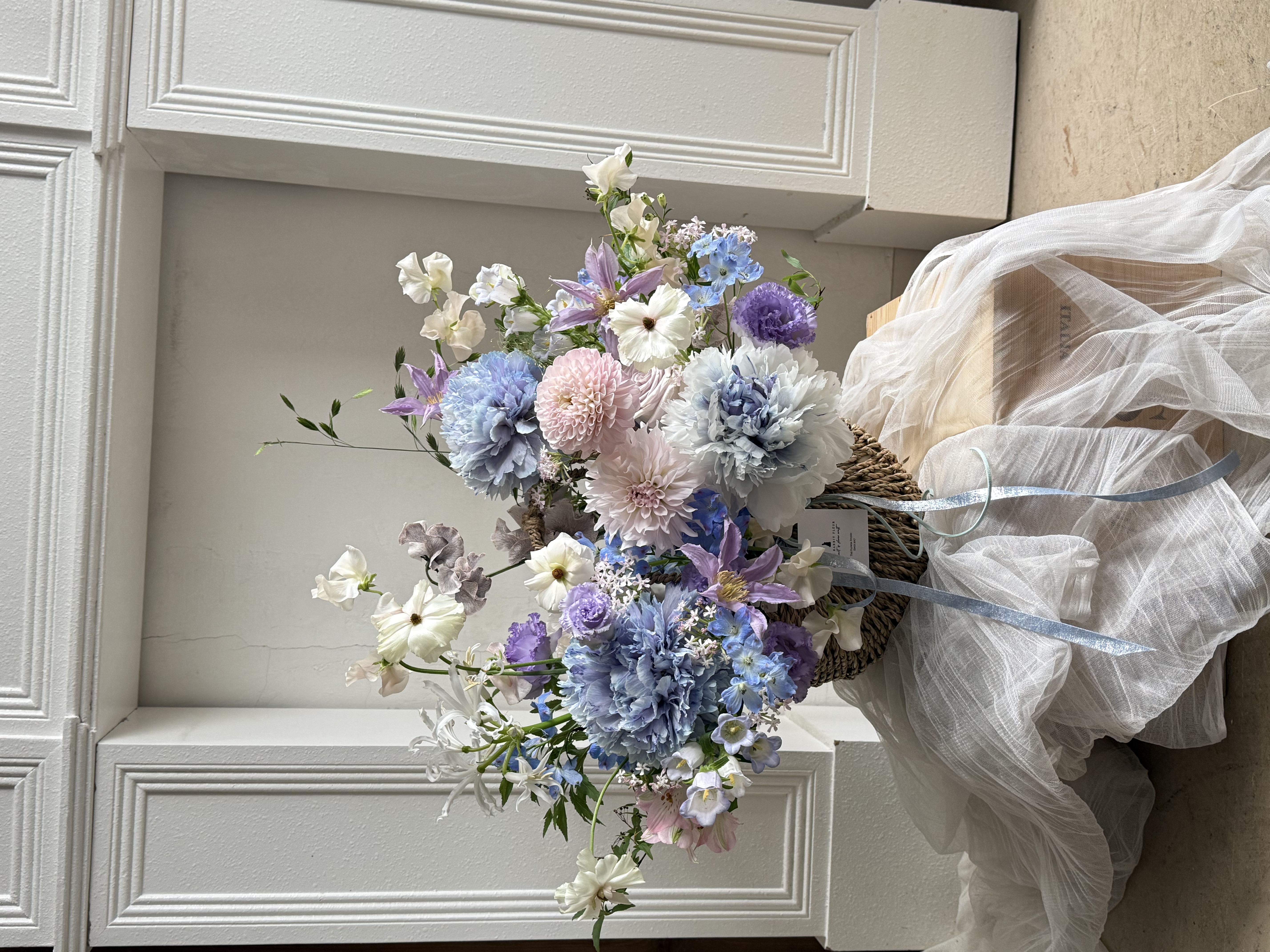 💕5-6月份韓式手提花籃班 Flower basket class 