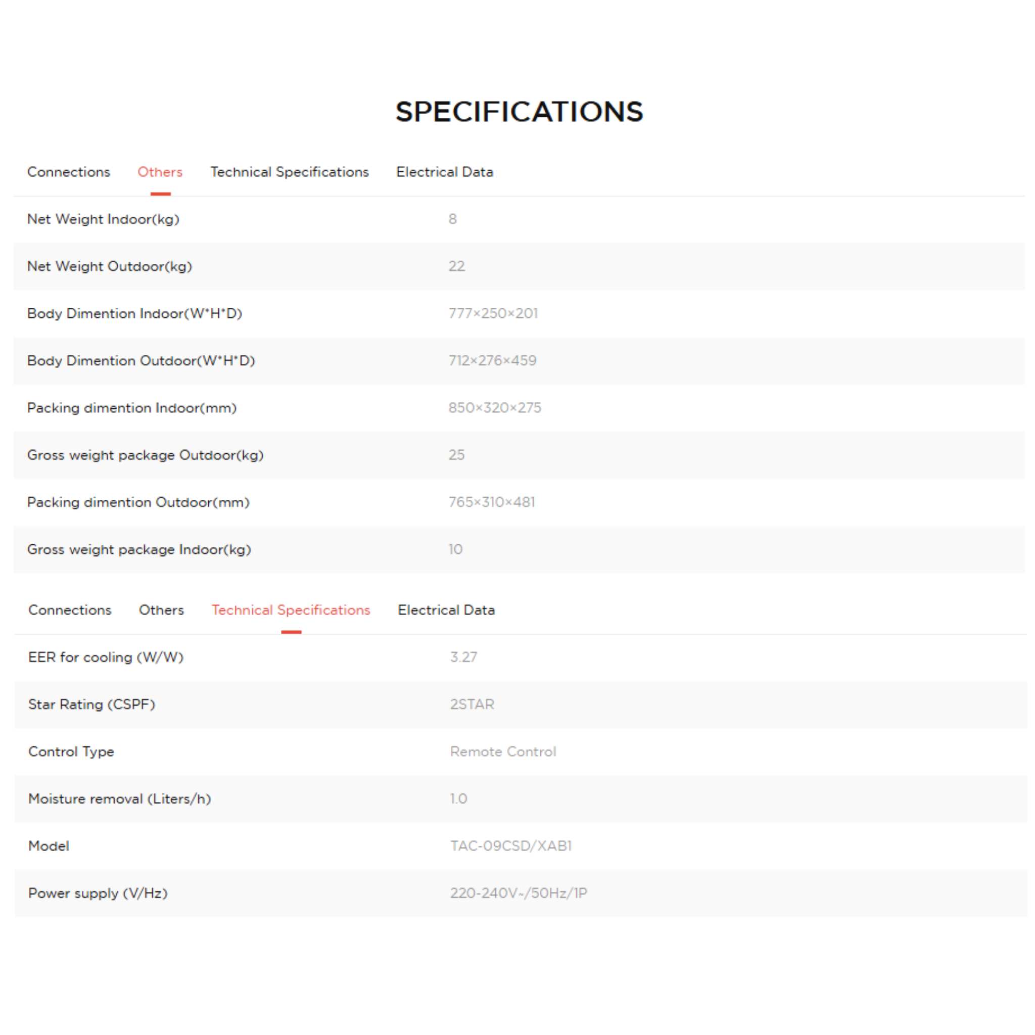 TCL 1.0HP Elite Series Non-Inverter Air Conditioner (TAC-09CSD/XAC1)