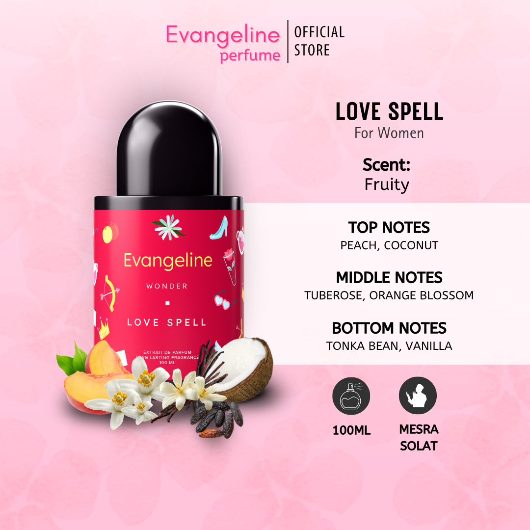 Evangeline Extrait - Love Spell 100ml
