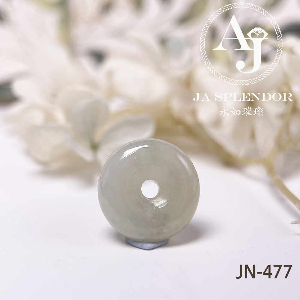 JN-477/483/488 天然翡翠A玉 冰潤雪梨黃小平安扣