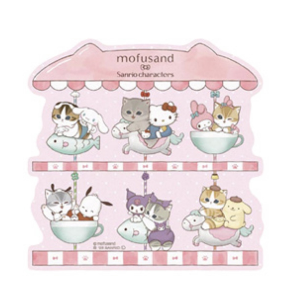 Mofusand 鯊魚貓 貼紙｜預訂