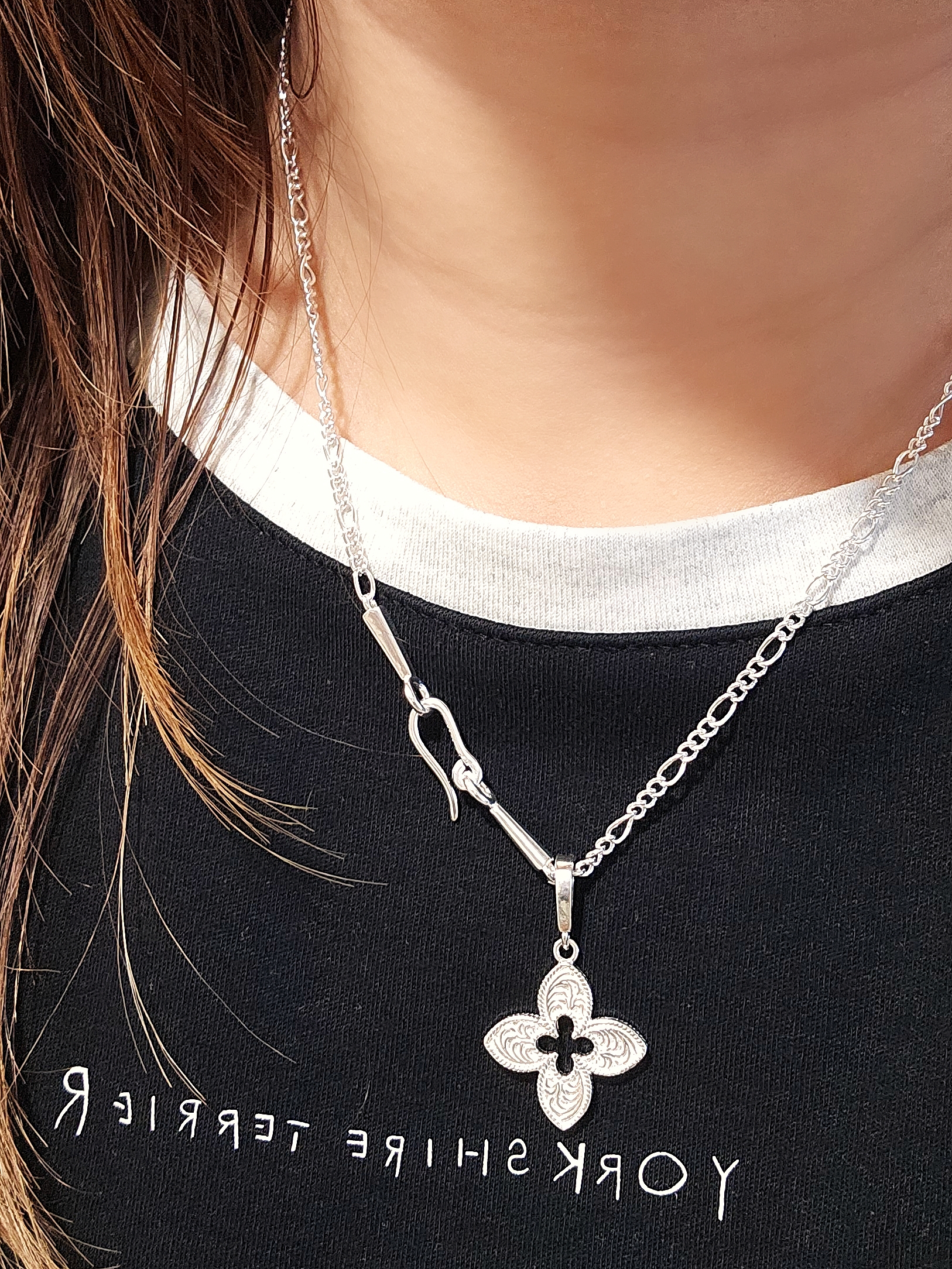 S925 - EN0107 Hook Clasp Chain Necklace