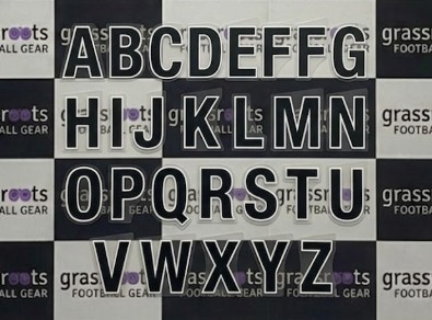 23/27 原裝英超號碼及字母 (成人尺寸 黑色)
