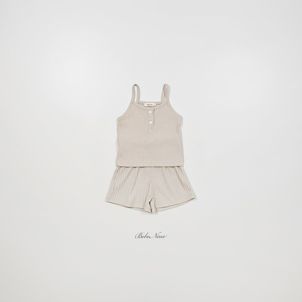 ☀️預訂 韓國直送☀️🇰🇷Bebenine三色簡約羅紋背心短褲上下套裝