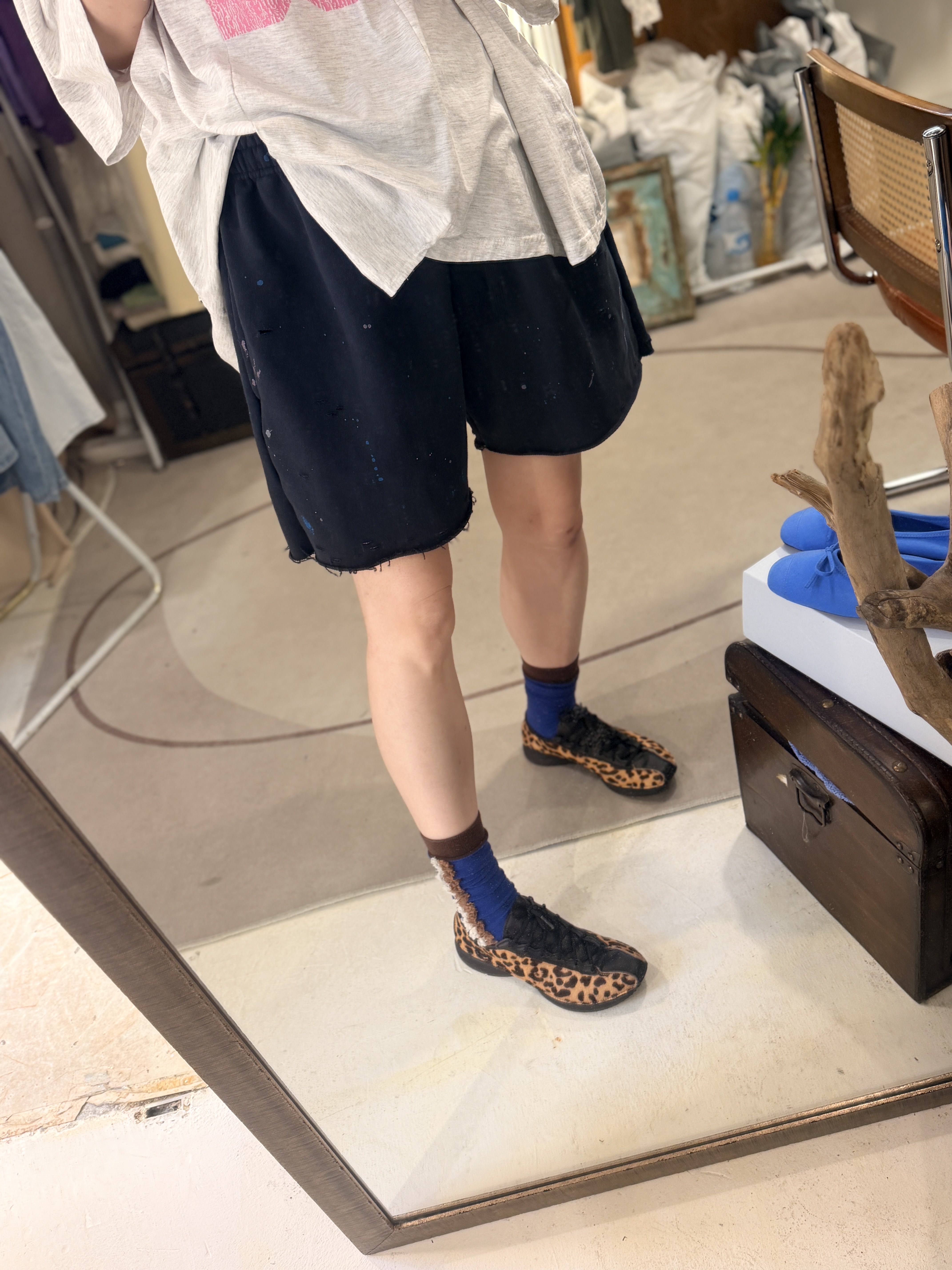 Ink cotton shorts