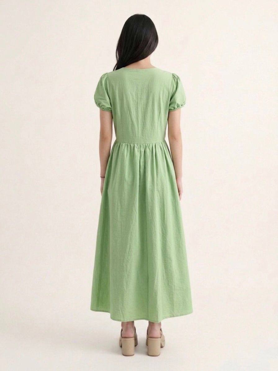 W6196 - Aria Drop-Waist Dress