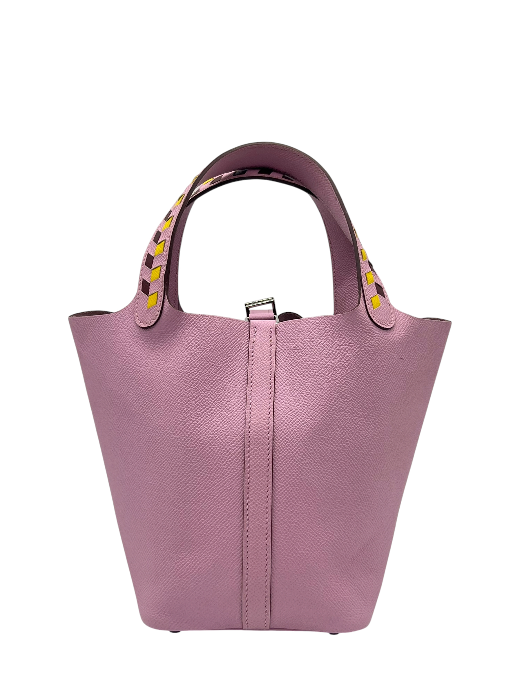 Pre-Owned HERMÉS Mauve Sylvestre Picotin Lock Tressage Stamp D / Product Code: 26050602