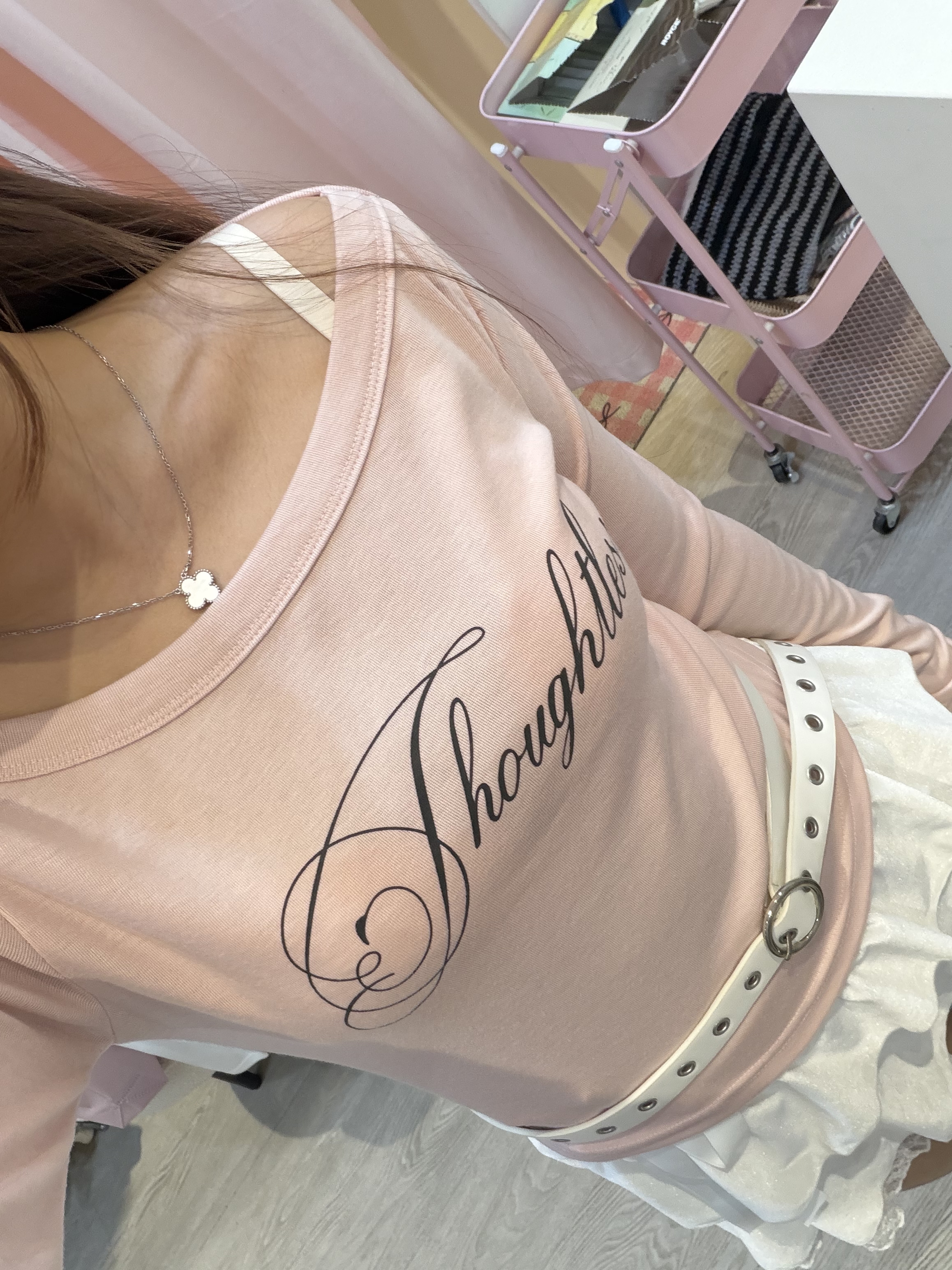 韓國字母Y2K大領Top (質地好！)💖